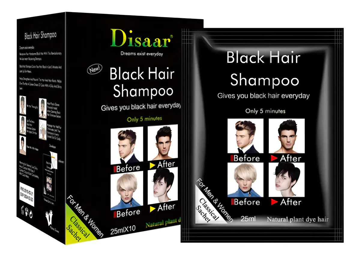 Shampoo Negro Cubre Canas Disaar 10 Sobr